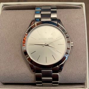 NWOT MK stainless steel watch